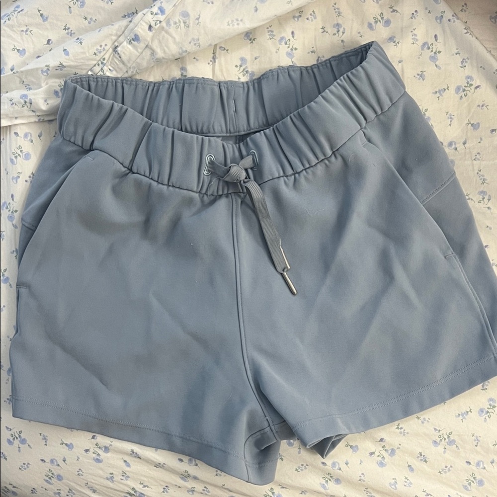 Women's Lululemon Blue Drawstring Shorts